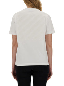 Off-white - Off White T Shirt With Logo - Woman-&gt;Clothing-&gt;t-shirts