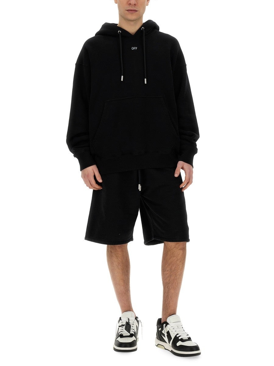 Off-white - Off White Bermuda With Logo - Men’s Clothing