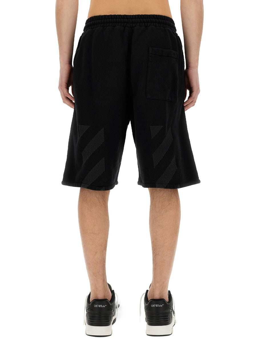 Off-white - Off White Bermuda With Logo - Men’s Clothing