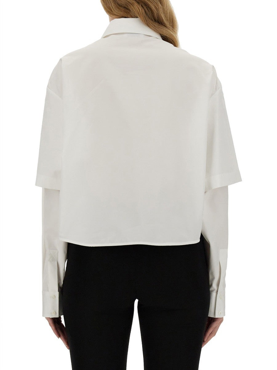 Off-white - Off White Poplin Shirt - Woman-&gt;Clothing-&gt;shirts