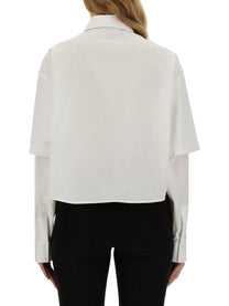 Off-white - Off White Poplin Shirt - Woman-&gt;Clothing-&gt;shirts