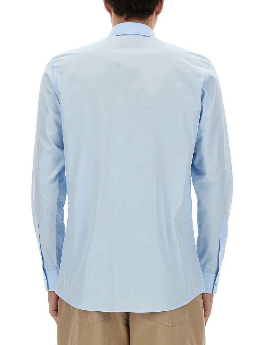 Moschino Men's Office Inspiration Shirt Blue