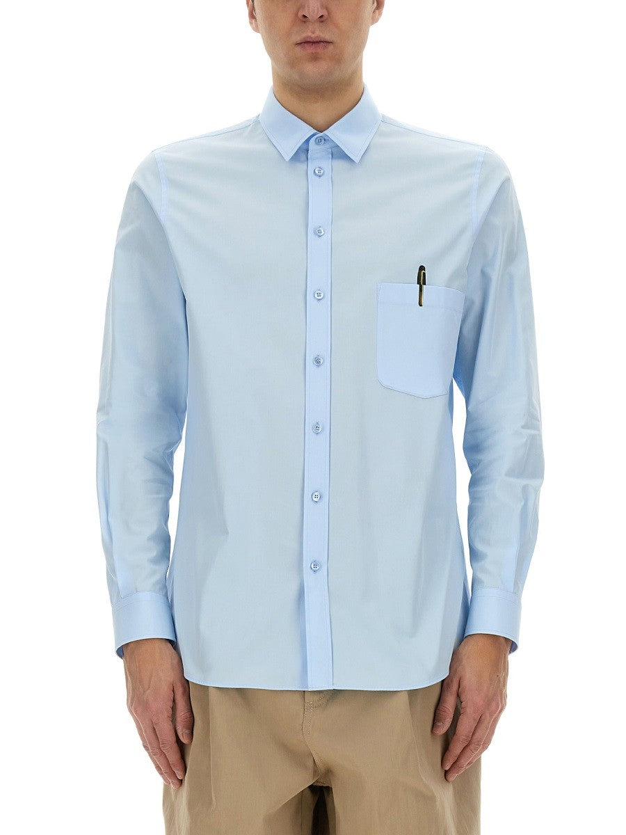 Moschino Men's Office Inspiration Shirt Blue