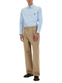 Moschino Men's Office Inspiration Shirt Blue