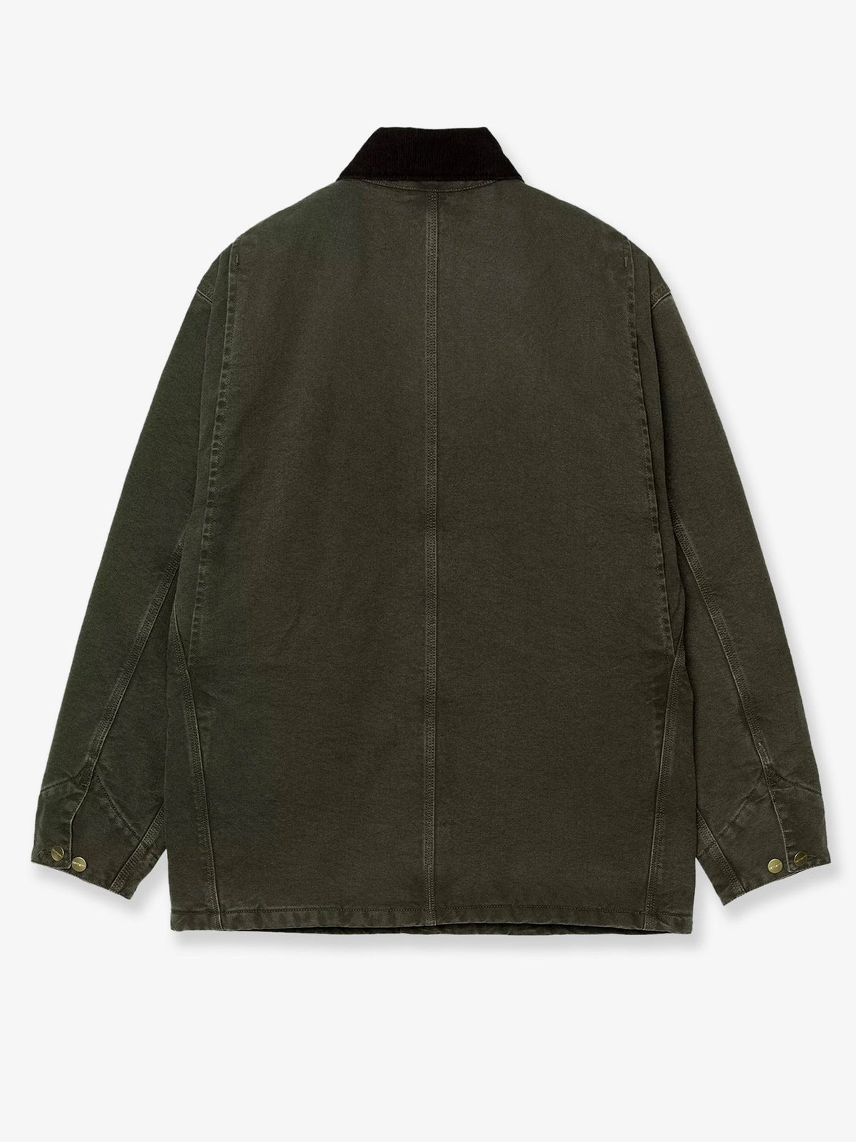 Carhartt Wip Men's OG Chore Coat Padded Jacket in Organic Cotton Black, view 2