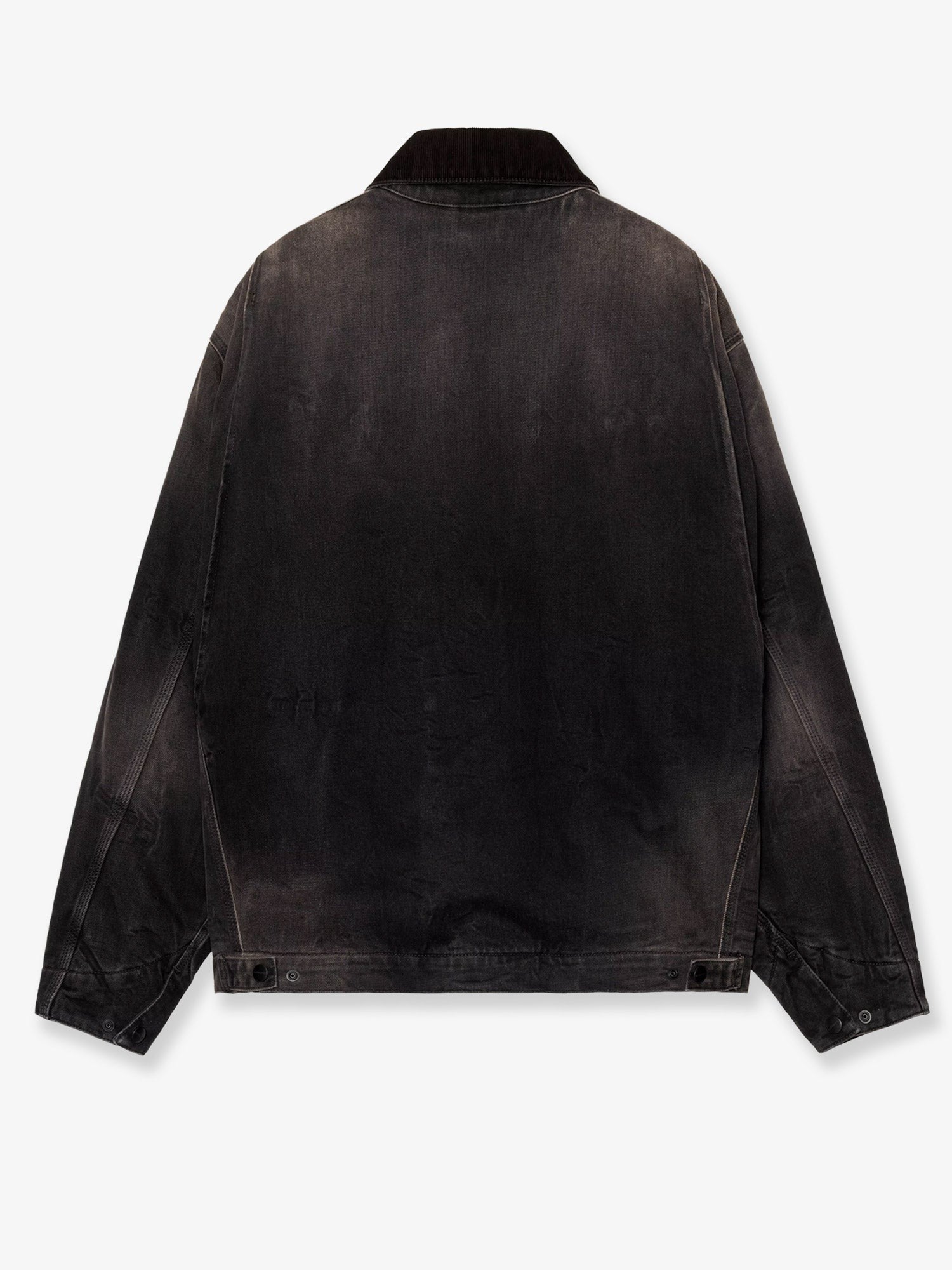 Carhartt Wip Men's OG Detroit Washed Out Denim Jacket Black