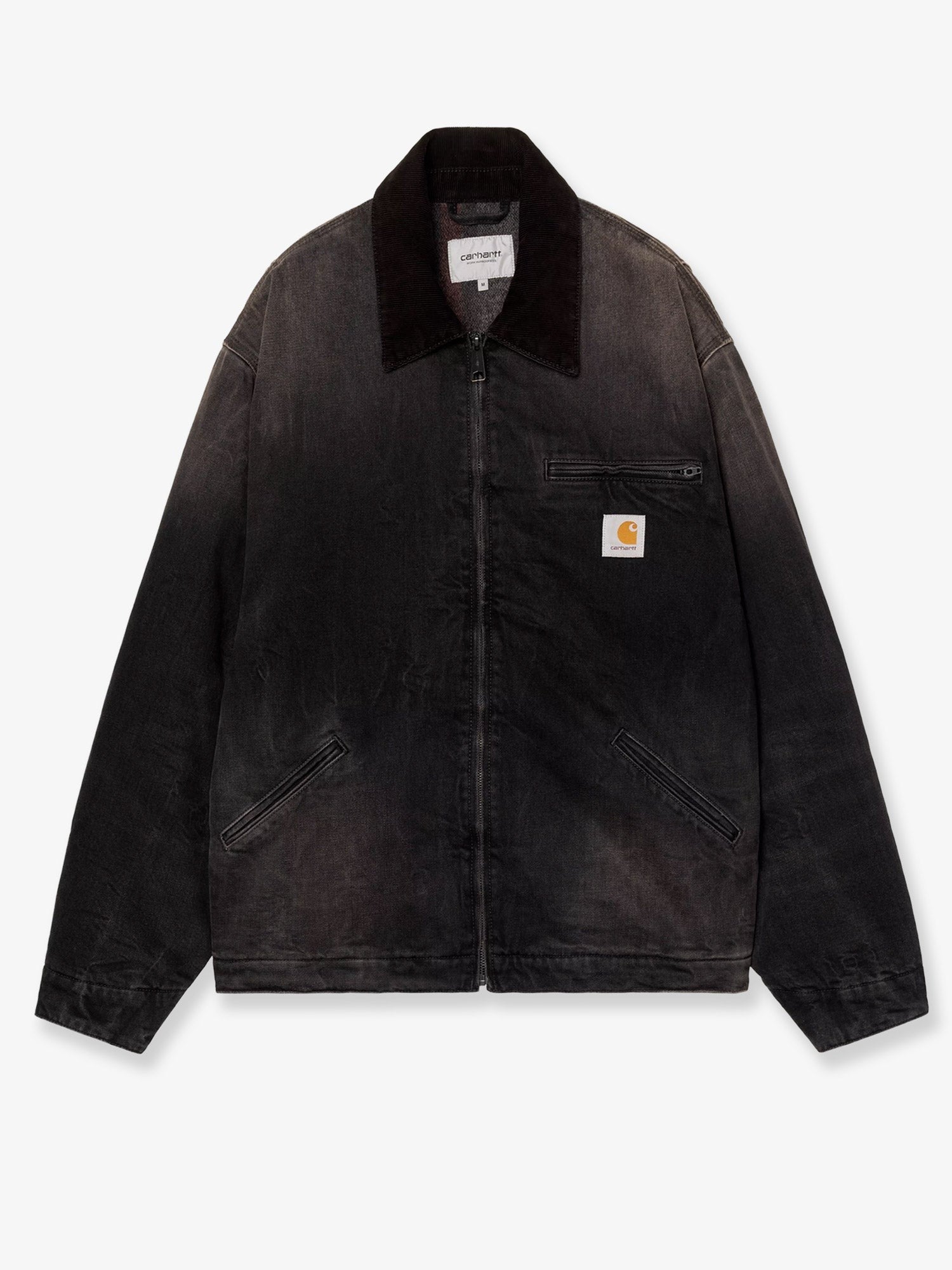 Carhartt Wip Men's OG Detroit Washed Out Denim Jacket Black