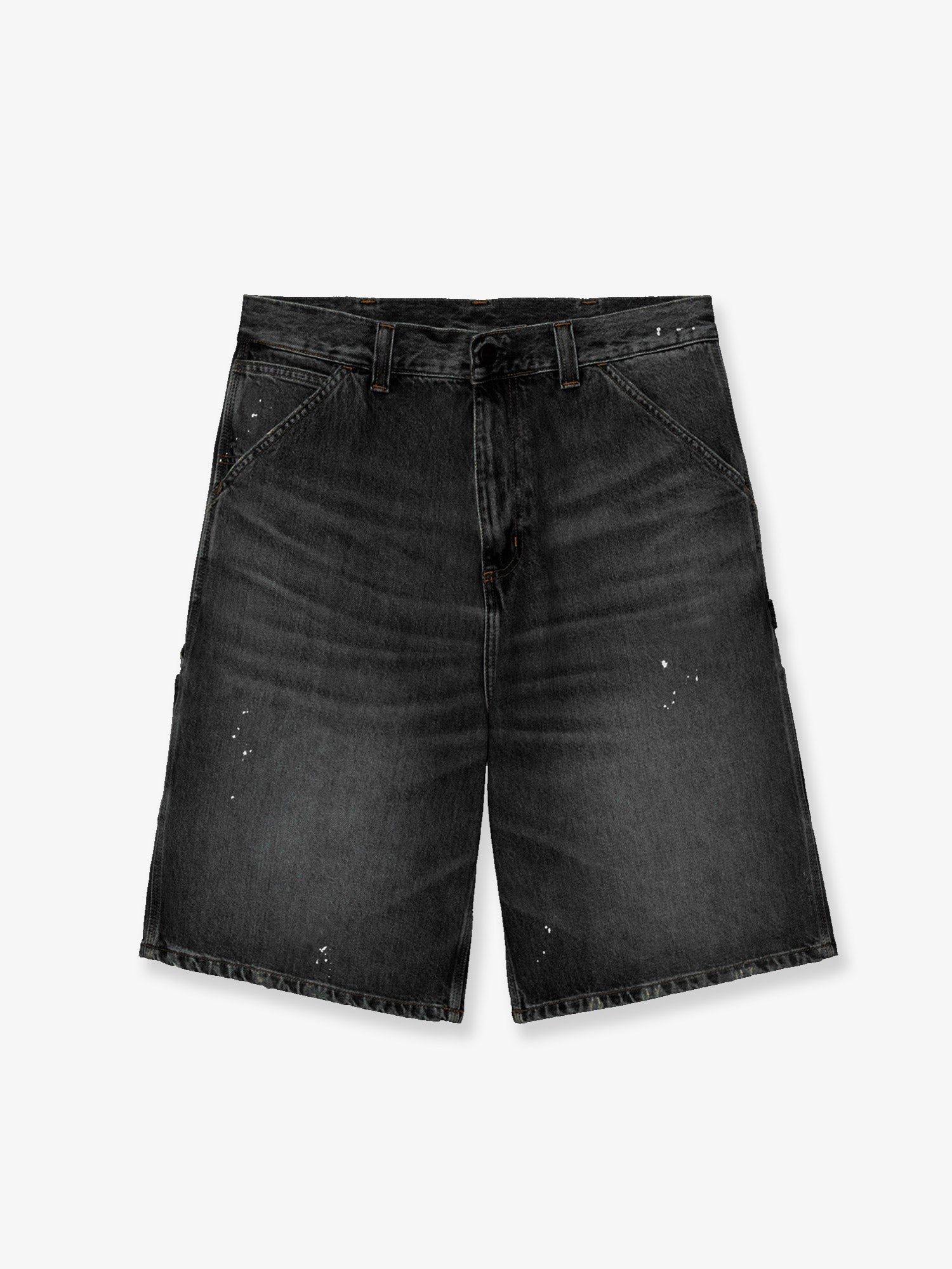 Carhartt Wip Men's OG Single Knee Short in Black Denim Black