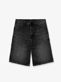 Carhartt Wip Men's OG Single Knee Short in Black Denim Black