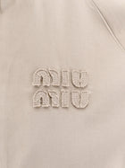 Miu Miu Women's Old Twill Jacket Green, view 5