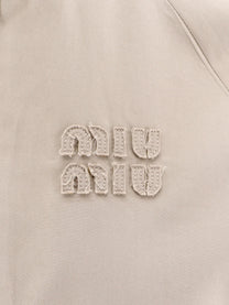 Miu Miu Women's Old Twill Jacket Green