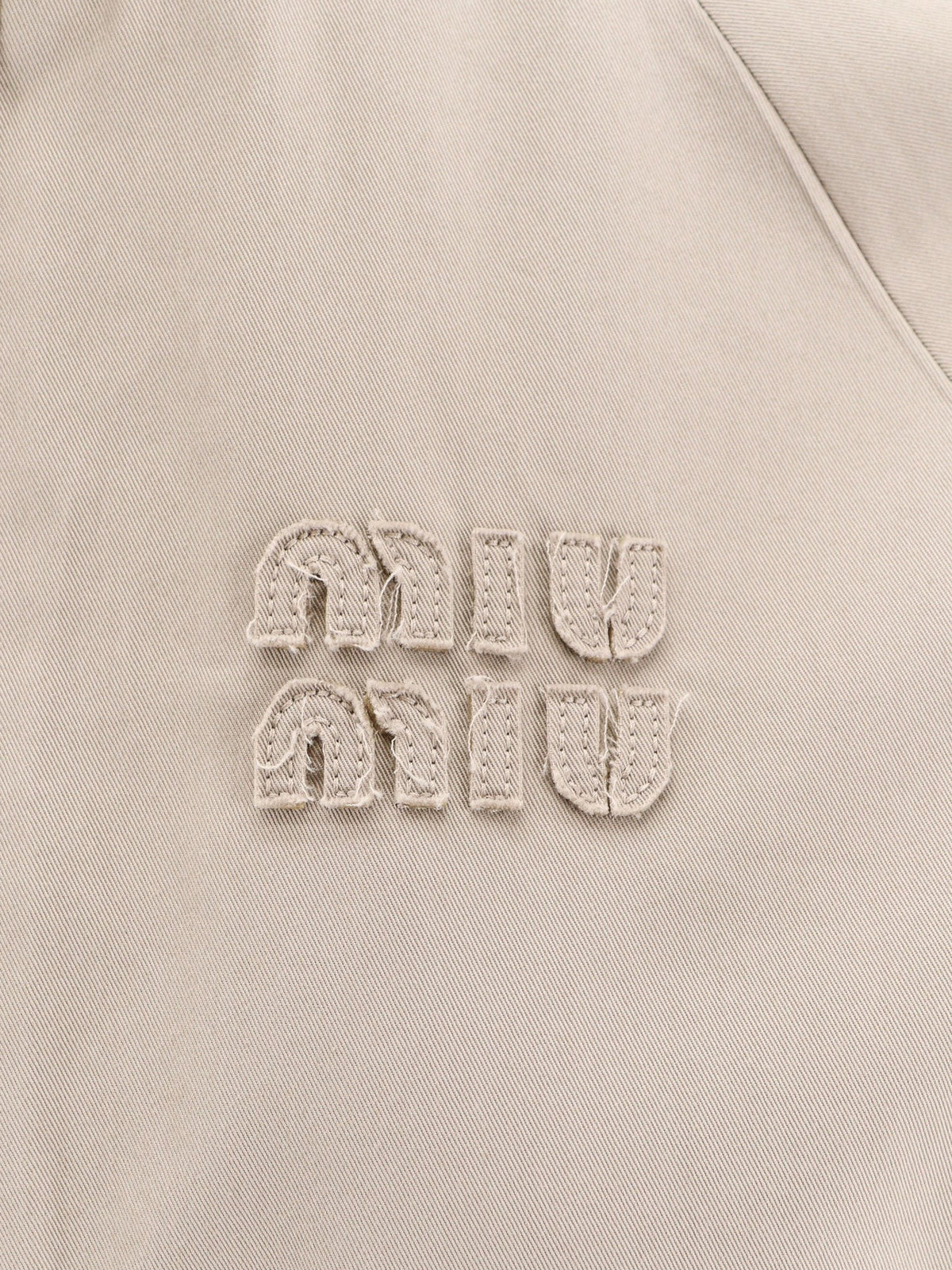 Miu Miu Women's Old Twill Jacket Green, view 5