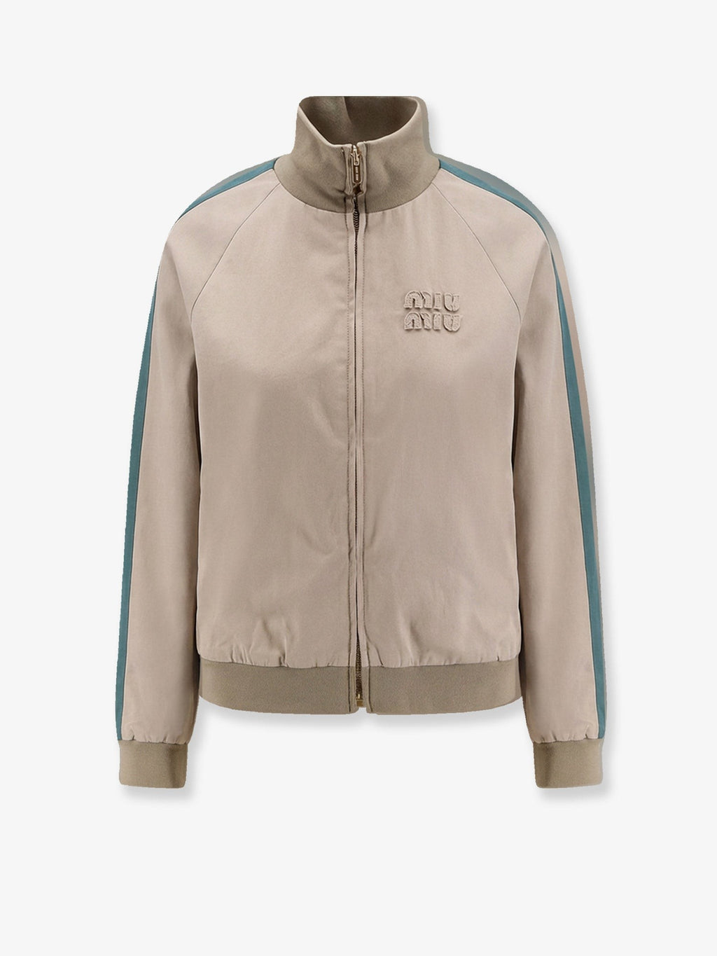Miu Miu Women's Bomber Twill Old Grey
