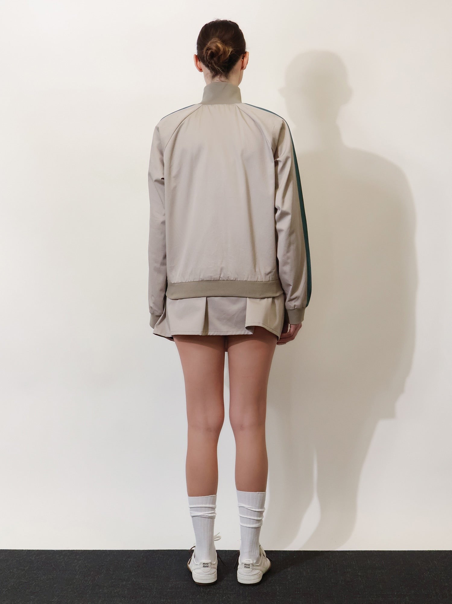 Miu Miu Women's Old Twill Jacket Green