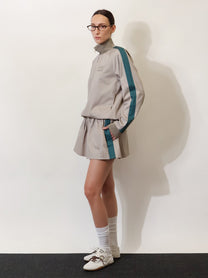 Miu Miu Women's Old Twill Mini Skirt Green
