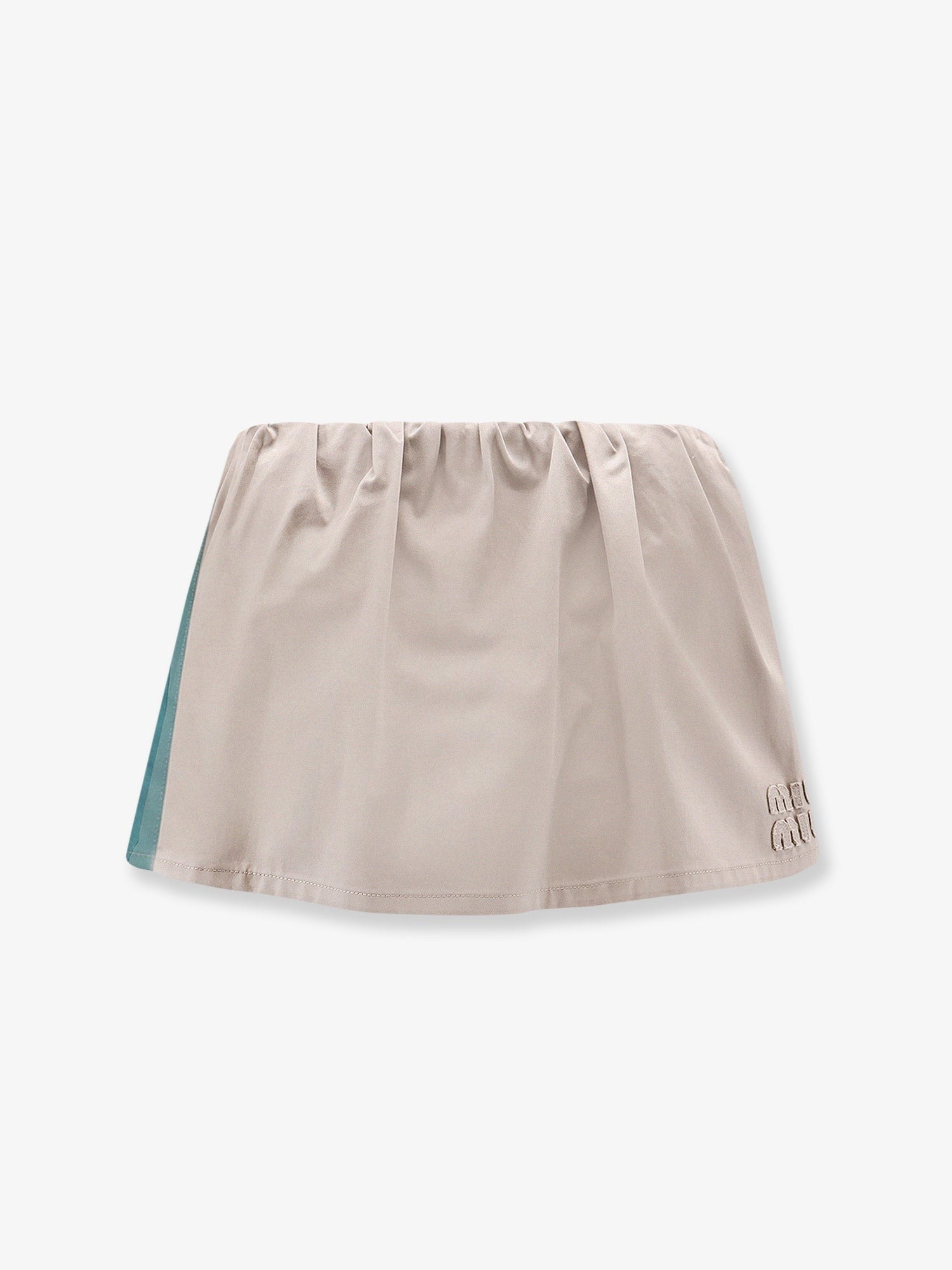 Miu Miu Women's Old Twill Mini Skirt Green