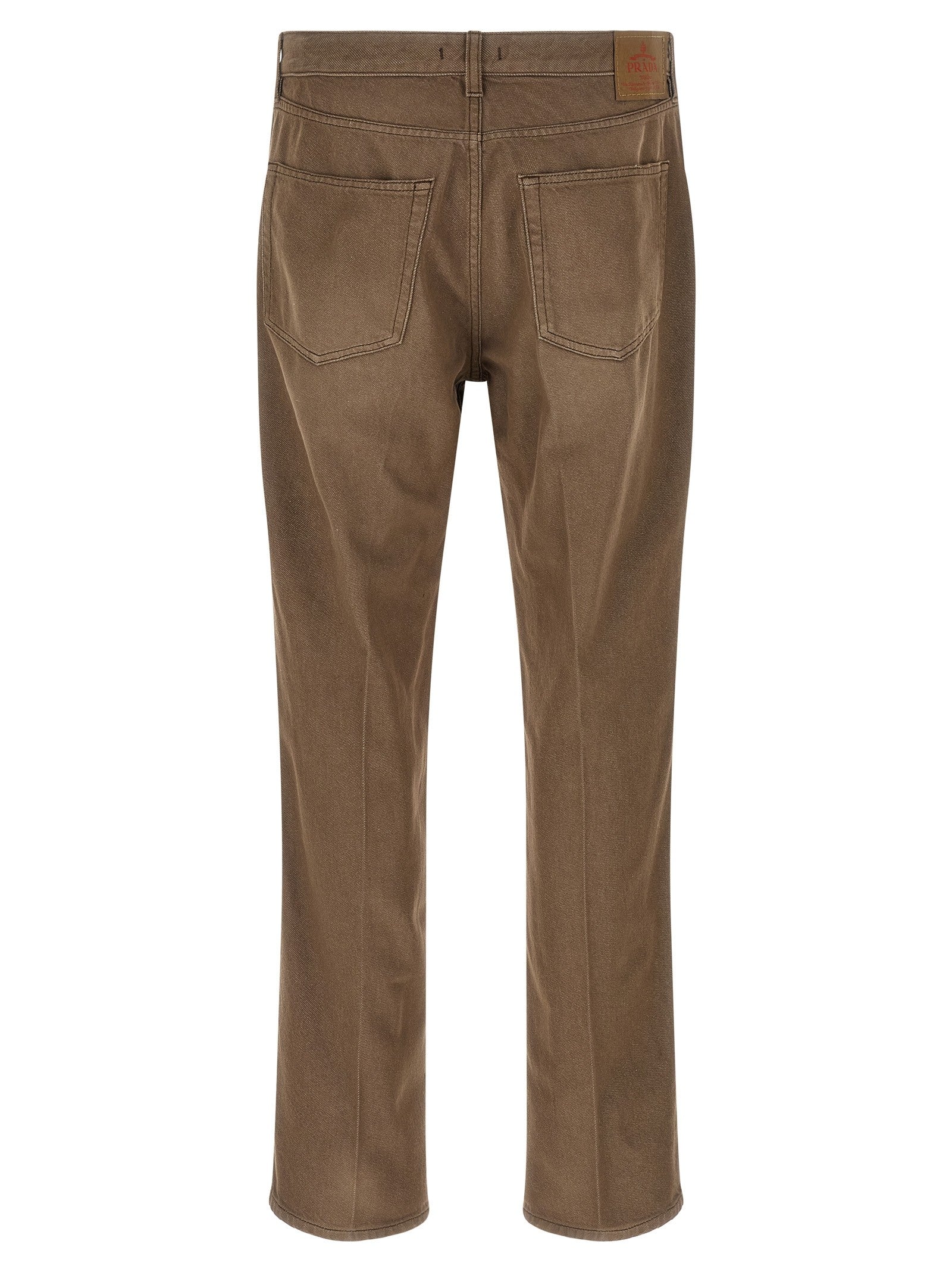PRADA Old Wash Jeans Brown