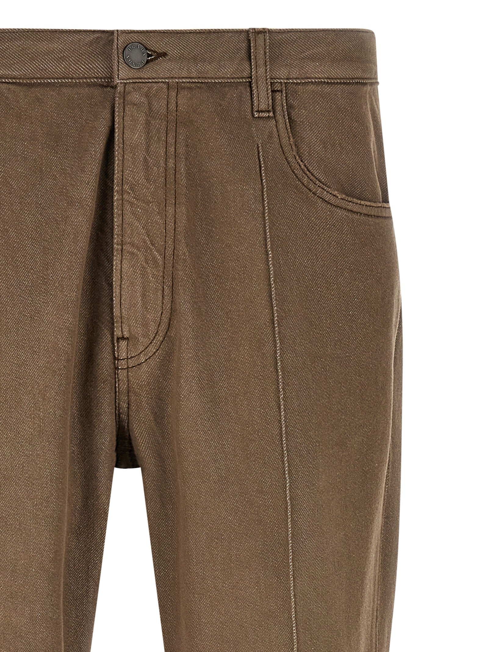 PRADA Old Wash Jeans Brown