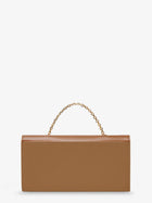 Fendi Women's On Chain FF Diamonds Leather Wallet Beige