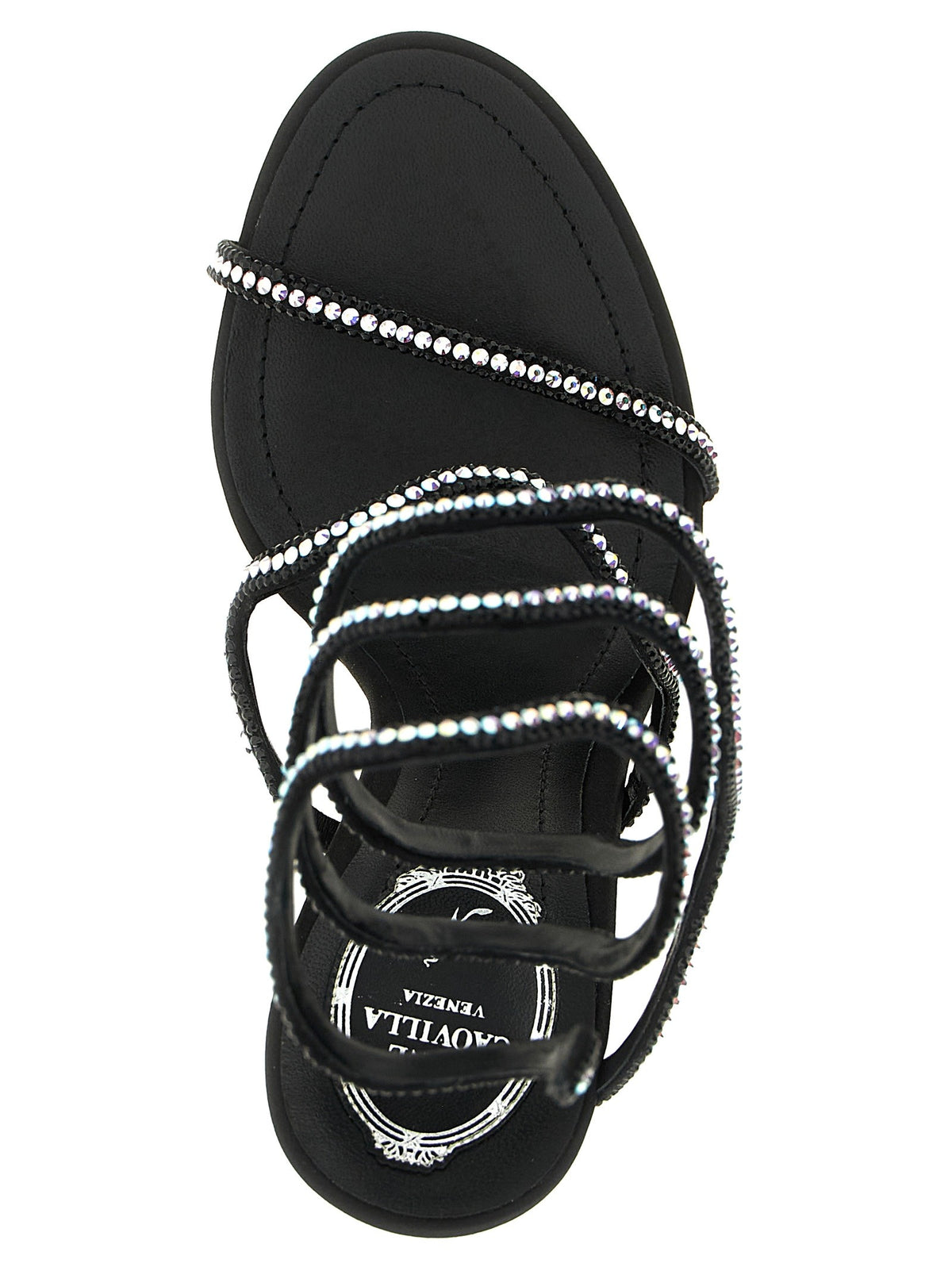 Rene Caovilla Onda Sandals Black