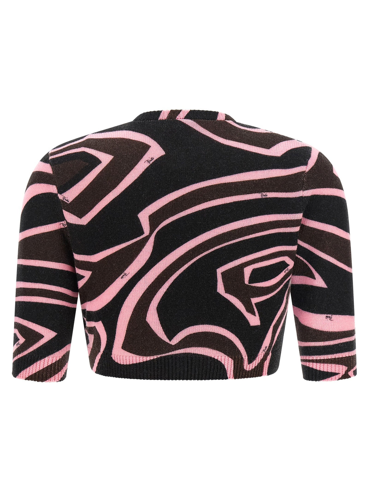 Emilio Pucci Onde Cropped Cardigan Blue, view 2