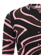 Emilio Pucci Onde Cropped Cardigan Blue, view 3