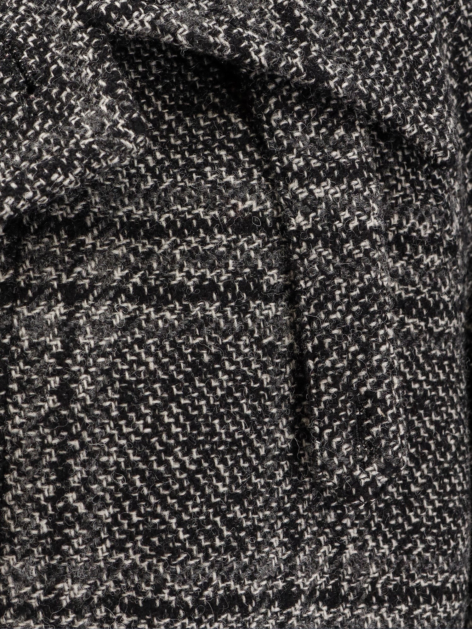 Balenciaga Women's One Layer Raglan Wool Coat Black