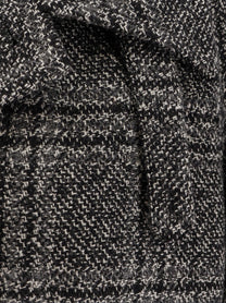 Balenciaga Women's One Layer Raglan Wool Coat Black