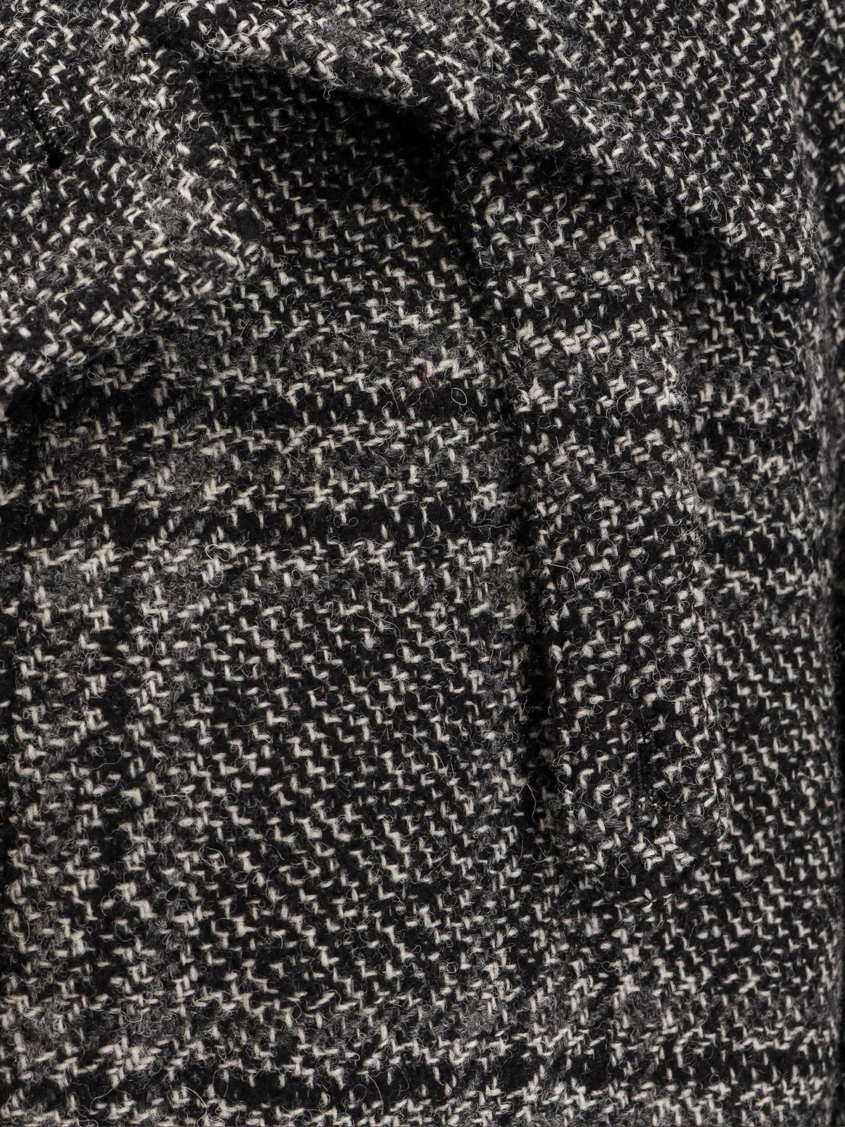 Balenciaga Women's One Layer Raglan Wool Coat Black, view 5