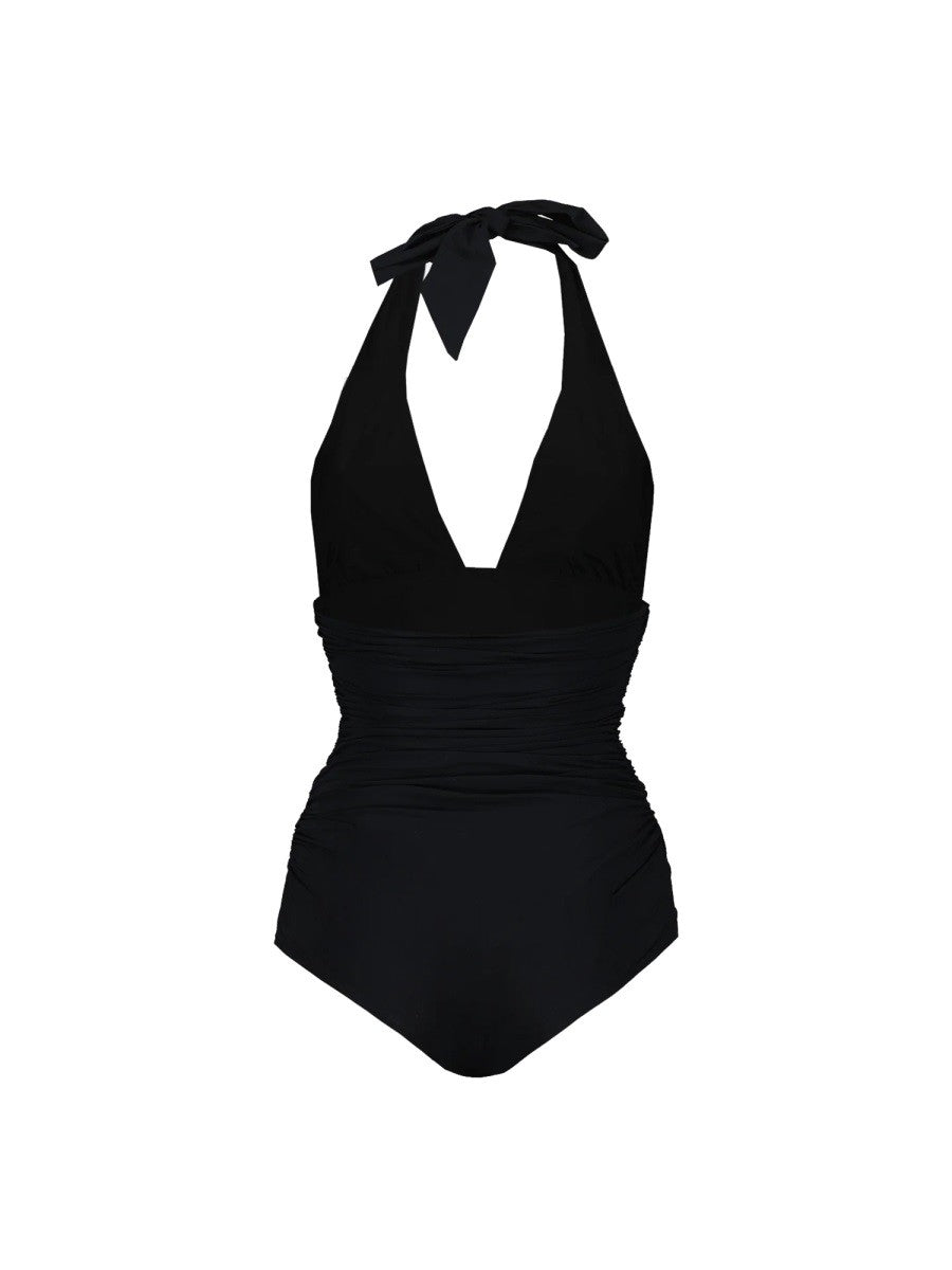 One Piece Swimsuit With Logo