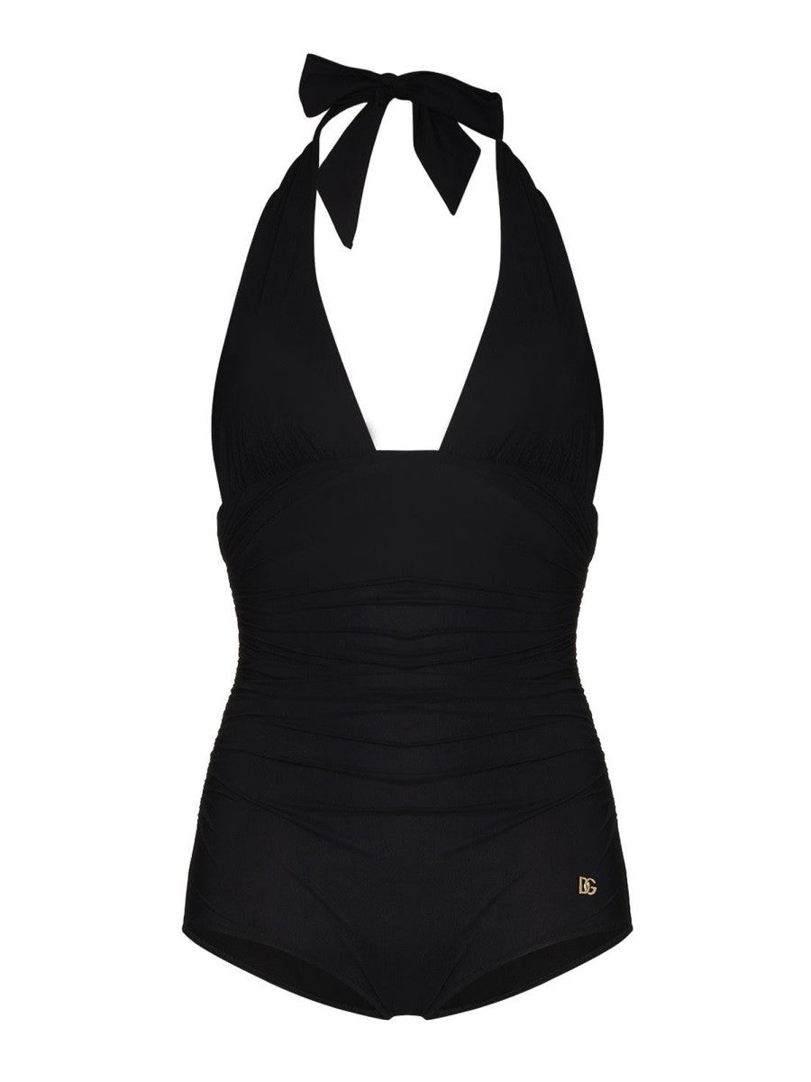 One Piece Swimsuit With Logo