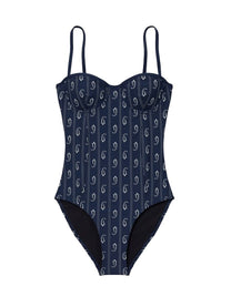 Tory Burch Women's One Piece Swimsuit Blue