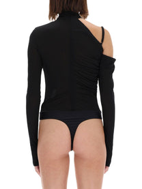 Versace Jeans Couture Women's One Shoulder Body Top Black