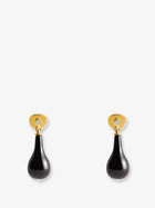 Toteme Women's Onyx Drops Brass Earrings Black