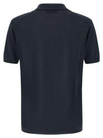 Riviera Project Open Collar Polo Shirt Blue