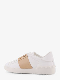 Valentino Men's Open Leather Sneakers White