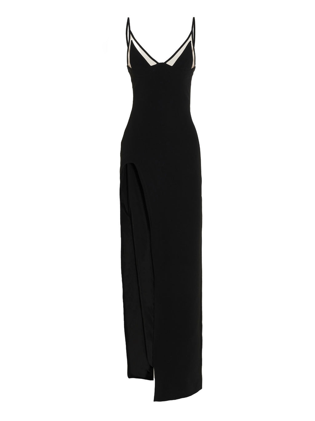 David Koma Open Leg Cami Dress Black