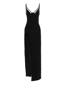 David Koma Open Leg Cami Dress Black