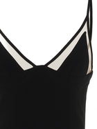 David Koma Open Leg Cami Dress Black, view 3