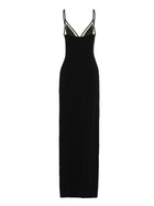David Koma Open Leg Cami Dress Black, view 2