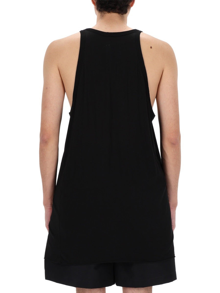 Rick Owens Men's Open Pony Top Black
