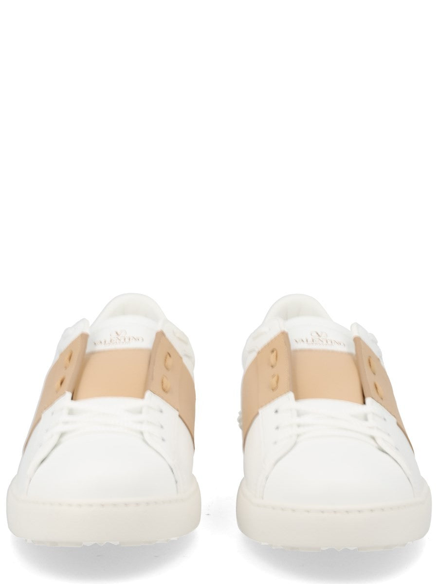 Valentino Men's Open Sneaker Beige