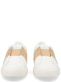 Valentino Men's Open Sneaker Beige