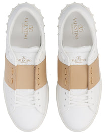 Valentino Men's Open Sneaker Beige