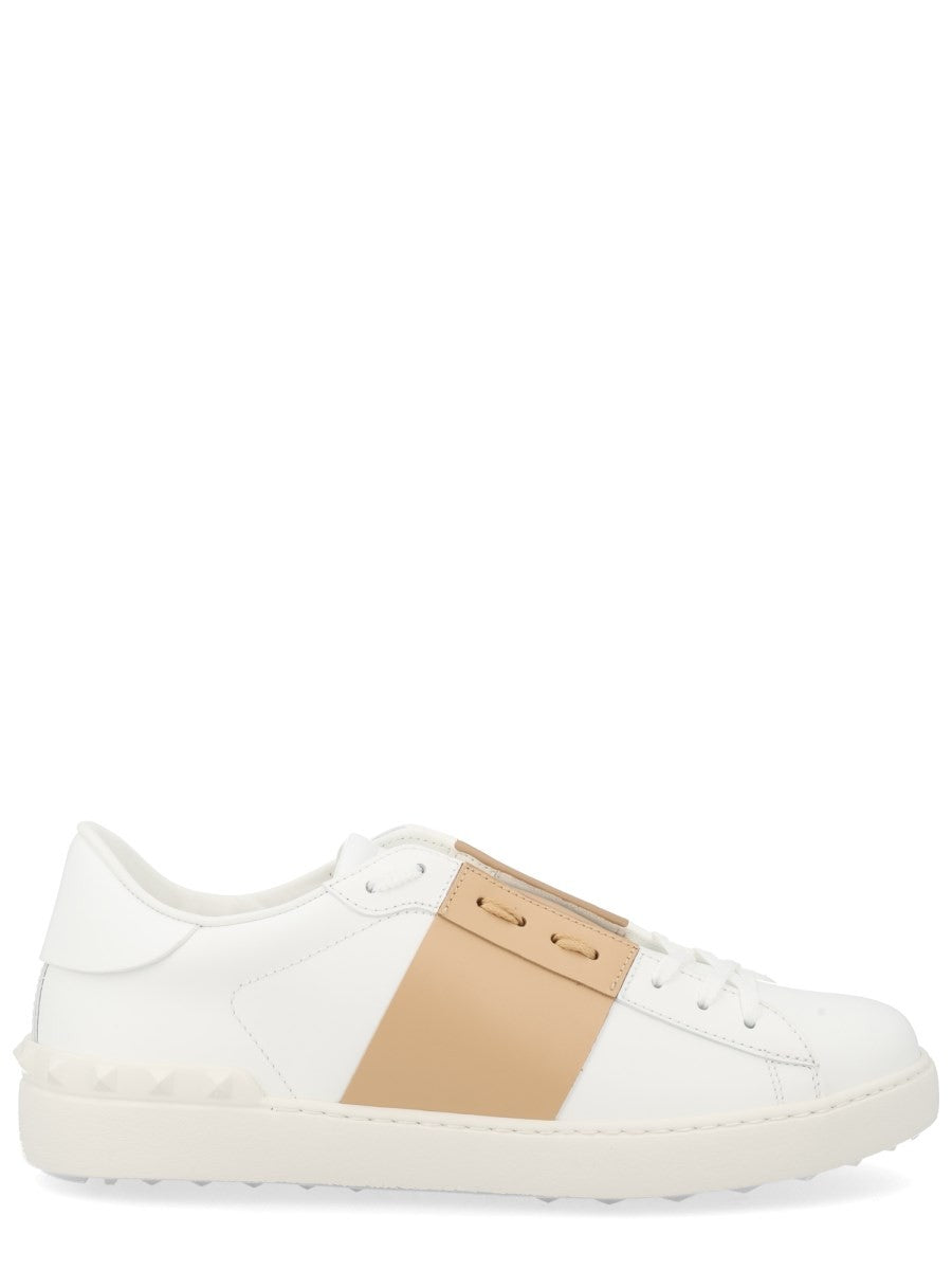 Valentino Men's Open Sneaker Beige