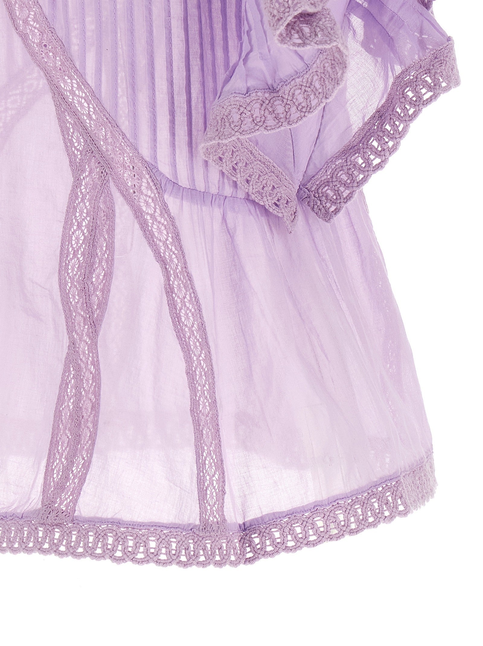 FARM Rio Openwork Detail Blouse Purple