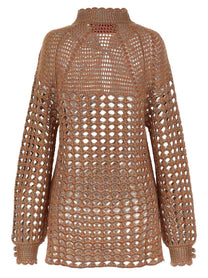Valentino Openwork Sweater Gold