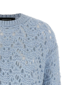 Fabiana Filippi Openwork Sweater Blue