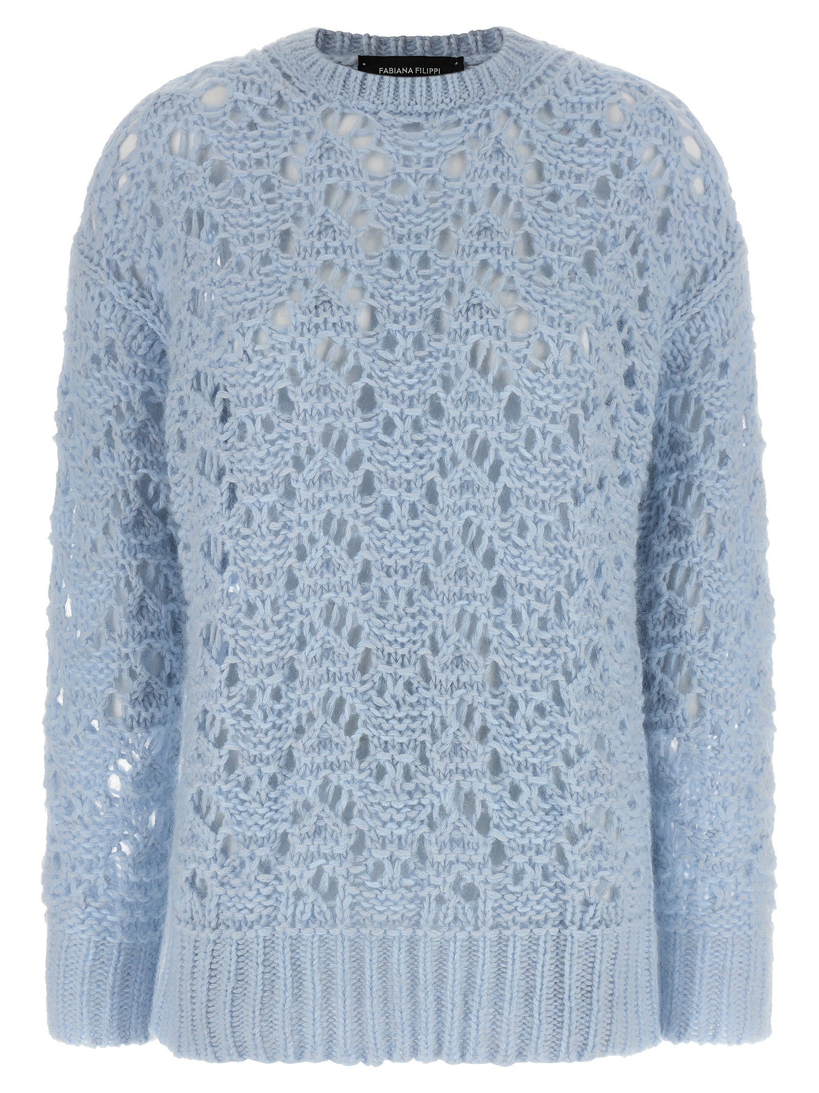 Fabiana Filippi Openwork Sweater Blue