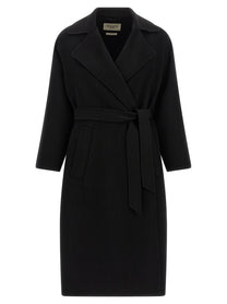 Weekend Max Mara Operoso Dressing Gown Coat Black
